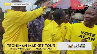 Alan Tours Techiman Market [upl. by Schafer757]