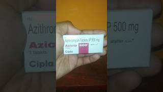 Azicip 500  Azithromycin Tablets IP 500 mg  Cipla Azicip 500 For Acne azithromycin [upl. by Curcio]