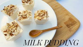 Easy MILK PUDDING Recipe🤤3 ingredients No bake milk puddingJehans CookingLab [upl. by Lefty316]