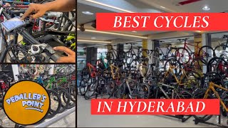 “Pedaller’s point” Cycle store in Hyderabad 🚴‍♀️ Electric kids Gear cycles at cheap price 🚵 [upl. by Aneloj9]