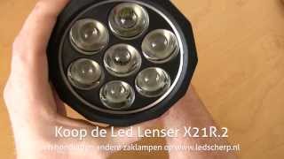 Led Lenser X21R2 led zaklamp review  ledscherpnl NLBE [upl. by Esirahs]