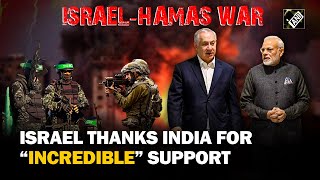 “Very appreciative…” Israeli Envoy thanks India for “incredible” support amid IsraelHamas war [upl. by Nomead]