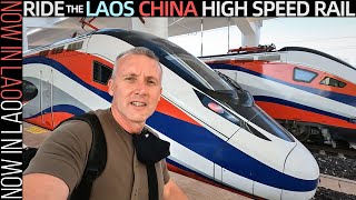 Ride the Laos China Rail  Vientiane to LuangPrabang 老中铁路  Now in Lao [upl. by Nonregla]