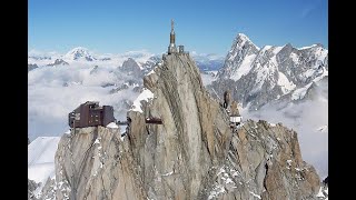 AIGUILLE DU MIDI 3840 m with the cable car Chamonix [upl. by Nnorahs]