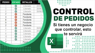 Elaborar un control de pedidos paso a paso en excel [upl. by Terpstra]