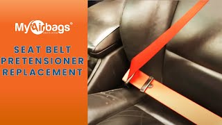 How to Remove and Replace a Seat Belt Pretensioner  MyAirbags [upl. by Connor321]