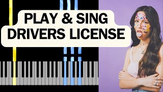 EASY PIANO  OLIVIA RODRIGO  DRIVERS LICENSE [upl. by Aerdnael]