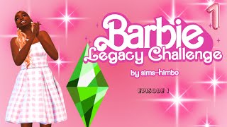 NEW Barbie Legacy Challenge Ep 1  Lets Play the Barbie Legacy Challenge Sims 4 CAS chit chat [upl. by Ahsaet]