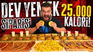 25000 KALORİ DEV YEMEK SİPARİŞİ [upl. by Heiner813]