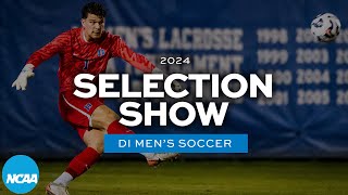 2024 NCAA DI mens soccer championship selection show [upl. by Hurlee]