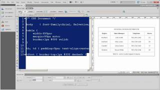 Formatting Data Tables with CSS  Part 2 [upl. by Amsden130]