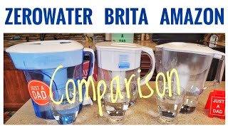 ZeroWater vs Brita vs Amazon Basics Water Filter Comparison Which One Filters More TDS Meter [upl. by Sontag]