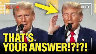 OMG Trump UNRAVELS on Stage Gives CATASTROPHIC answer to SOFTBALL Question [upl. by Agnot]