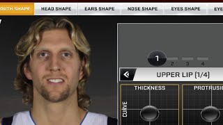 Dirk Nowitzki Face Creation  NBA 2K20 Mobile  𝗲𝘆𝗼 [upl. by Namzzaj552]