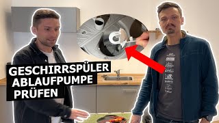 Spülmaschine Pumpe verstopft Ablaufpumpe prüfen  DIY Pumpe Geschirrspüler reinigen 2024 [upl. by Bekelja628]