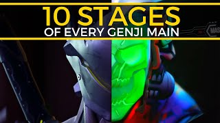 The 10 Stages of Every Genji Main  Overwatch 2  Genji Guide [upl. by Schalles231]