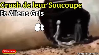 Crash de leur Soucoupe et Aliens Gris [upl. by Iem]