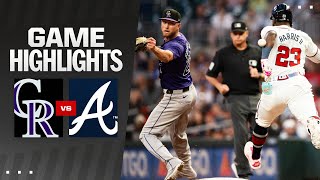 Rockies vs Braves Game Highlights 9324  MLB Highlights [upl. by Mel369]