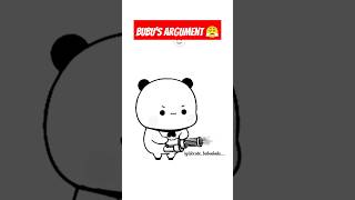 Bubus argument vs dudu 🙂😐shorts cartoon animation dudububu bubududu bearpanda [upl. by Urbana]