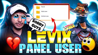 Sorry Guys 😭  NG Levix Panel User 💔 धोखा दिया सबको  🥲  Garena Free Fire [upl. by Asaeret804]