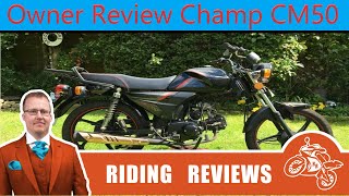 Owner Review Of the Champ CM50 50cc Moped [upl. by Ahcsap]