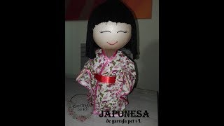 DIY  Japonesa garrafa pet 1 litro [upl. by Ahsotal311]