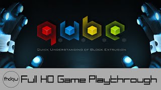 QUBE Directors Cut  Full Game HD Playthrough  No Commentary [upl. by Snahc]