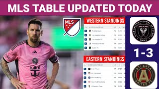 INTER MIAMI vs ATLANTA MAJOR LEAGUE SOCCERS TABLE UPDATED TODAY ¬MLS TABLE amp STANDINGS 20232024 [upl. by Bokaj]