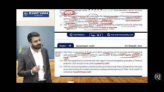 Expenditure Audit In Govt Audit CA Inter Audit ca cainter [upl. by Ardiedak]