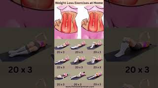 weight loss exercises at homeyoga weightloss fitnessroutine yoga [upl. by Aicilec]