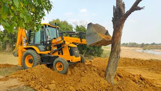 Beautiful Place Working JCB 3DX With Many Tractor🌴JCB 3DX Working In River Area🌴 JCB Working Cartoon [upl. by Naira]