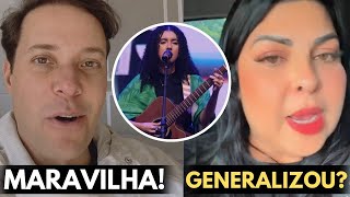 Música quotEvangelho de fariseusquot de Aymeê Rocha divide opiniões  Valadão e Vanilda Bordieri comentam [upl. by Loree]