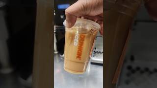 Dunkin Donuts Iced Coffee With Oatmilk DunkinDonuts icedcoffee alidunkinart [upl. by Ahcsas]