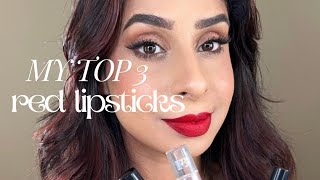 Top 3 red liquid lipsticks [upl. by Noraha]