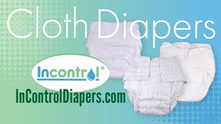 Adult Cloth Diapers  Fitted Diapers Pocket Diapers amp Booster Pads  InControl Diapers [upl. by Lairea]