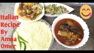 Italian Couscous recipe Also Eat inMoroccoArabampsome other countries Couscous recipe By Amna Omer [upl. by Anitsenre]