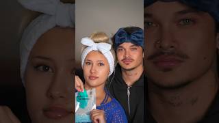 skincare couple fun love cute trend viral viralvideo shorts boyfriend skincareroutine [upl. by Noinatrad593]