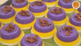 How to Make Mini Sapin Sapin  Sapin Sapin Recipe Pinoy Kakanin  Ep 100  Mortar and Pastry [upl. by Alisia]