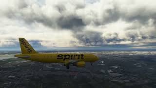 MSFS 2020  Fenix airbus a320 ceo V2  LANDING IN Orlando Florida with beautiful clouds [upl. by Adleme]