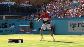 Cilic Defeats Djokovic to Wins Second Queens Title  Queens 2018 Final Highlights [upl. by Colyer]