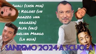 SANREMO 2024 A SCUOLA  PARODIA SANREMO 2024  L0LL0 ITA [upl. by Statis913]