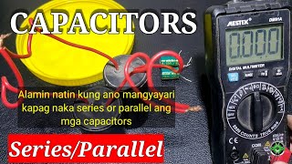 Capacitors series or parallel connections  ano ang pag babago capacitance ba o volts [upl. by Netsruk]