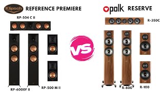 klipsch Premiere VS Polk Reserve klipsch polkaudio hometheater speaker Onkyo SVS [upl. by Hadsall]