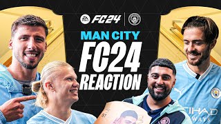 Man City REACT to FC24 Ratings 🤯  Haaland Grealish Alvarez  Esports [upl. by Anatlus826]