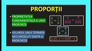 RAPOARTE SI PROPORTII TEST CLASA 6 MATEMATICA EXERCITII PROPRIETATEA FUNDAMENTALA A UNEI PROPORTII [upl. by Soalokcin]