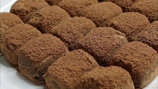 Homemade Chocolate  Condensed Milk Chocolate Truffles  How to make condensed milk  Cocoa Powder [upl. by Phox31]