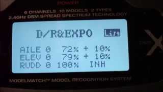 Dx6i Complete setup for Trex 550e Pro DFC [upl. by Knutson]