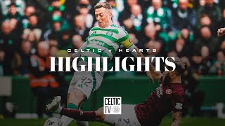 Scottish Premiership Highlights  Celtic 20 Hearts  New Bhoys Engles amp McCowan secure the points [upl. by Phiona47]