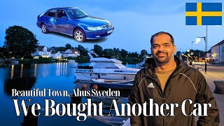 We Bought an Automatic SAAB Car  Beautiful Town Åhus Sweden  Urdu  4K [upl. by Tristan]