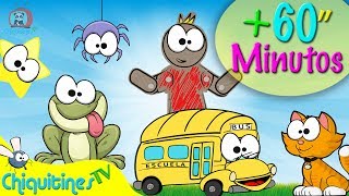 60 minutos de música infantil  ChiquitinesTV [upl. by Athallia]